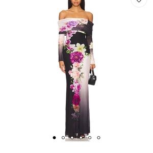 Floral Off-Shoulder Maxi Dress